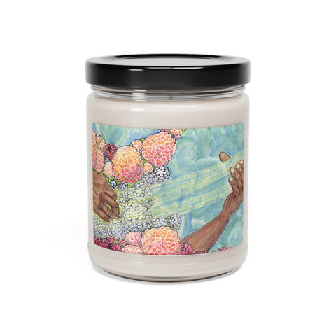 Scented Soy Candle, 9oz - Playing With Light - Sea Salt and Orchid