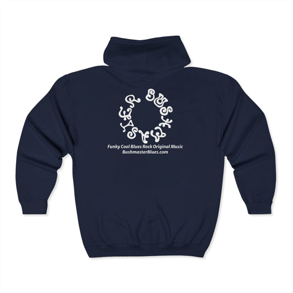 Bushmaster Unisex Hoodie with Funky Cool Blues Music Design - Perfect for Music Lovers