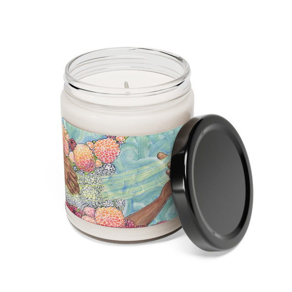 Scented Soy Candle, 9oz - Playing With Light - Sea Salt and Orchid