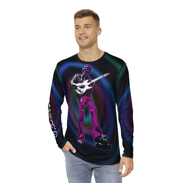 Gary Groovy Wah - Men's Long Sleeve Shirt (AOP) - Groovy Gary